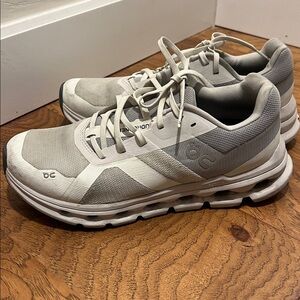 On Running Light Gray and White Athletic Shoes size 9